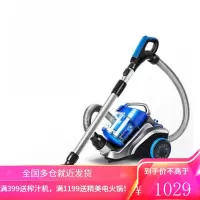 美的吸尘器家用小型迷你强力手持式大功率技术地毯除螨 蓝色
