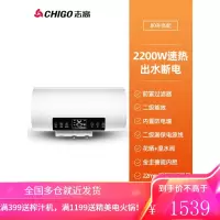 志高(CHIGO)热水器电家用卫生间淋浴40L小型速热6080升储水式洗澡加热器 高配80L定时速热断电