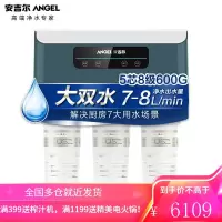 安吉尔净水器 家用净水机 除水垢直饮水机 厨下自来水过滤器 2.07升每分钟出水速度等于800加仑 800G
