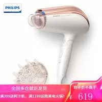 飞利浦(PHILIPS)电吹风机 负离子护发 防毛躁 恒温速干家用大功率可折叠 高速吹风筒 棕色