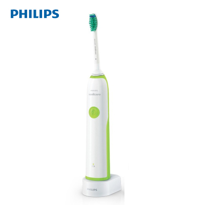 飞利浦(Philips)电动牙刷HX3216/31清新果绿 充电式声波震动式牙刷23000次/分钟 清洁口腔 轻巧机身