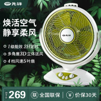 先锋(SINGFUN)电风扇台扇家用四档五叶带定时小风扇桌面台式学生鸿运扇花篮扇DK1003/KYT30-10B