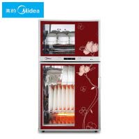 美的(Midea)立式消毒柜MXV-ZLP80K03 77升家用小型二星级厨房台式碗筷柜 双门不锈钢高温抑菌