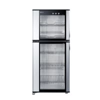 海尔(Haier)立式消毒柜ZTD100-A家用100L大容量双层光波物理消毒碗柜 红外线高温消毒 二星级消毒标准 双门