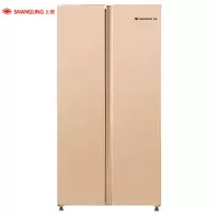 465玫瑰金 上菱 (SHANGLING) 465升对开门冰箱 一级能效 风冷无霜 双变频节能 大容量双开门电冰箱