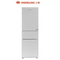 上菱(SHANGLING)221升冰箱 三门三温 家用大容量冰箱 节能闪白银