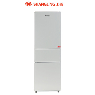 上菱(SHANGLING)221升冰箱 三门三温 家用大容量冰箱 节能闪白银