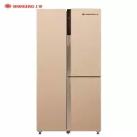 上菱421升T门对开双开门 风冷无霜 一级变频 节能 租房家用 大容量冰箱 人工智能 电脑控温
