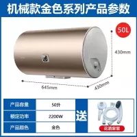 金色五十升 海尔统帅电热水器40升小型租房用即热式50淋浴60家用卫生间储水式