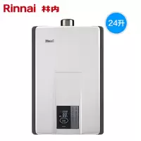 白色 天然气 Rinnai/林内 24升 家用燃气热水器天然气即热款智能零冷水