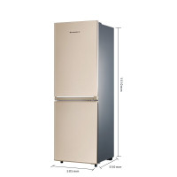 上菱冰箱 183升双开门冰箱 家用小型 租房宿舍 冷藏冷冻高效制冷 节能保鲜金色两门式电冰箱