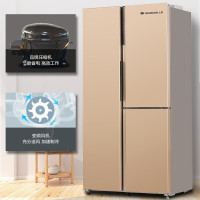 上菱冰箱 421升T型对开三门冰箱 一级能效风冷无霜 变频纤薄 多门式分类储存 节能 家用电冰箱