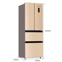 上菱冰箱315升法式多门冰箱家用 风冷无霜 一级能效双变频 节能低噪音 大容量多门四门式电冰箱