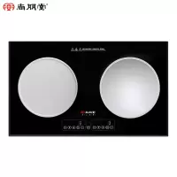 黑色 尚朋堂/Sunpentown电磁炉双灶电池炉嵌入式台式家用大功率炉凹面双头灶电磁灶电炉日本NEG面板