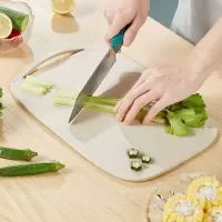 小号[36*24*0.6cm] 炊大皇 菜板 小麦秸秆砧板 切菜板案板 环保可降解稻壳面板36*24*0.6cm