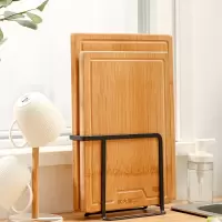 整竹菜板套装 炊大皇 菜板两件套装双麦秸菜板宝宝辅食生熟分切砧板带收纳架