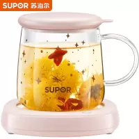 苏泊尔(SUPOR)养生壶 煮茶壶 电水壶烧水壶电热水壶 花茶壶电茶壶1.5L煮茶器 玻璃 一键恒温-不挑杯型