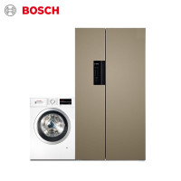 博世(BOSCH) 608升无霜对开门+10公斤洗白色 大容量 变频冰洗套装(附件商品仅展示) 升级款608升风冷无霜