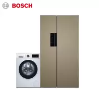 博世(BOSCH) 608升无霜对开门+10公斤洗银色 大容量 变频冰洗套装(附件商品仅展示) 升级款608升风冷无霜