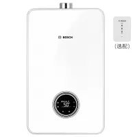 博世BOSCH 燃气热水器新升级水量伺服器 双卫多彩定制玻璃面板 [皓月白肖特玻璃面板] 16升