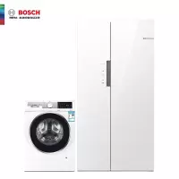 博世(BOSCH)502升双开门超薄冰箱 8KG洗衣机
