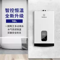 美国西屋 燃气热水器家用天然气即热式恒温沐浴强排式防冻16升 16E1 天然气