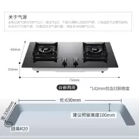 帅康(Sacon)定时燃气灶 5.0kW猛火灶 煤气灶双灶双眼灶 家用台嵌两用灶具 天然气灶 4.8KW高端灶-液化气