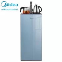 美的(Midea)京品智能家电饮水机茶吧机背板家用下置式桶装水多功能智能自主控温立式温热型 茶语轻奢冰热型