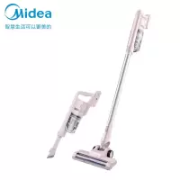 美的(Midea)手持吸尘器家用车载大吸力立式吸尘器持久续航除菌 无线充电P2 粉色