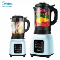 美的(Midea)破壁机家用智能预约高速破壁料理机搅肉机 多功能辅食机全自动加热豆浆机榨汁机1.7L 蓝色|MJ-PB1