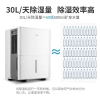 美的除湿机工业地下室30L家用大功率抽湿防潮仓库干燥抽湿器