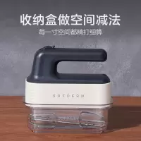 美的(Midea)打蛋器手持电动多功能家用迷你奶油奶盖打发器搅拌器和面烘焙LZQA167 [设计师定制款]5档调速+收纳
