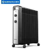 艾美特油汀取暖器家用节能电暖气片热暖风机神器大面积烤火炉油丁企业价团购精美设计 黑色