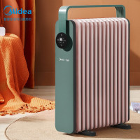 美的(Midea)油汀取暖器 家用电暖器卧室电暖气片13片加宽智能节能全屋升温速热油酊油丁取暖电器 企业价团购精美设计