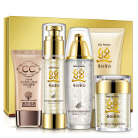 蚕丝蛋白莹润五件套装女嫩肤爽肤水滋润补水保湿护肤品|蚕丝蛋白水漾盈润五件套