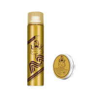 买2送1 发廊发胶喷雾头发蓬松造型干胶定型水保湿啫喱水男士定型喷雾|金色发胶+发蜡