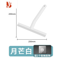 三维工匠玻璃刮家用擦窗器刮水板洗厨房工具台面刷子桌面手持双面清洁神器 月光白短款擦玻璃器
