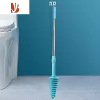 三维工匠通马桶下水道疏通神器厕所堵塞皮搋子工具吸疏通器拔子一炮强力抽 螺旋头 蓝搋子