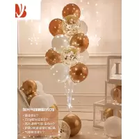 三维工匠发光地飘桌飘亮光气球树生日装饰场景布置店铺开业周年庆派对路引 发光气球树款式03