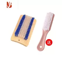 三维工匠竹制硬毛竹鞋刷子多 洗鞋刷洗衣刷 长柄刷清洁刷板刷盆刷