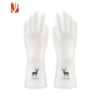 三维工匠3双耐用型洗碗手套女刷碗器加厚橡胶胶皮防水家用厨房家务清洁