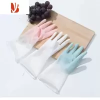 三维工匠家用厨房家务洗衣衣服刷碗手套女洗碗橡胶乳胶防水耐用清洁不伤手