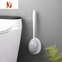 三维工匠马桶刷无死角家用挂墙式置物架创意卫生间硅胶洗蹲坑厕所刷子套装