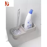 三维工匠马桶刷套装家用卫生间无死角厕所沥水清洁刷子免打孔挂墙式置物架