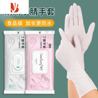 三维工匠洗碗手套女家务清洁防水厨房耐用丁腈PVC家用薄贴手