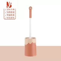 三维工匠子无死角家用洗厕所的刷子卫生间蹲坑清洁长柄洁厕套装器