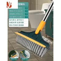 三维工匠卫生间浴室地缝刷无死角洗墙清洁器长柄硬毛厕所刷地刷子