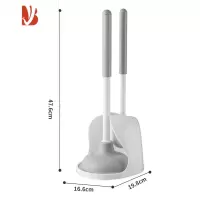 三维工匠马桶刷皮搋子疏通器厕所卫生间清洁刷带底座套装家用无死角