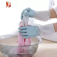 三维工匠洗碗手套女家用厨房耐用型贴手防水胶皮手套刷碗做家务清洁洗衣服