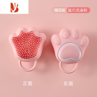 三维工匠宝宝硅胶洗头刷儿童洗澡刷去头垢小孩沐浴按摩刷子洗头皮搓澡器